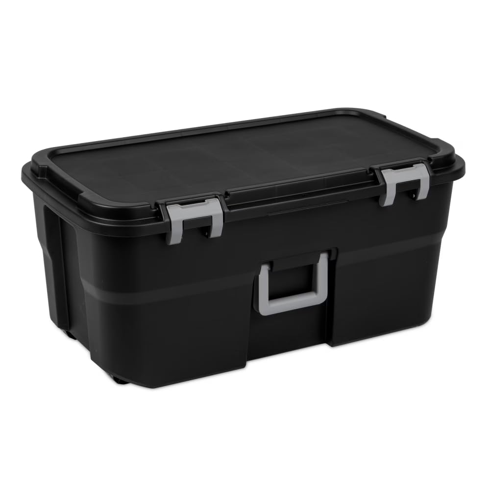 Waterproof Plastic Storage Box, 6 Pack 13.2 Gallon M185