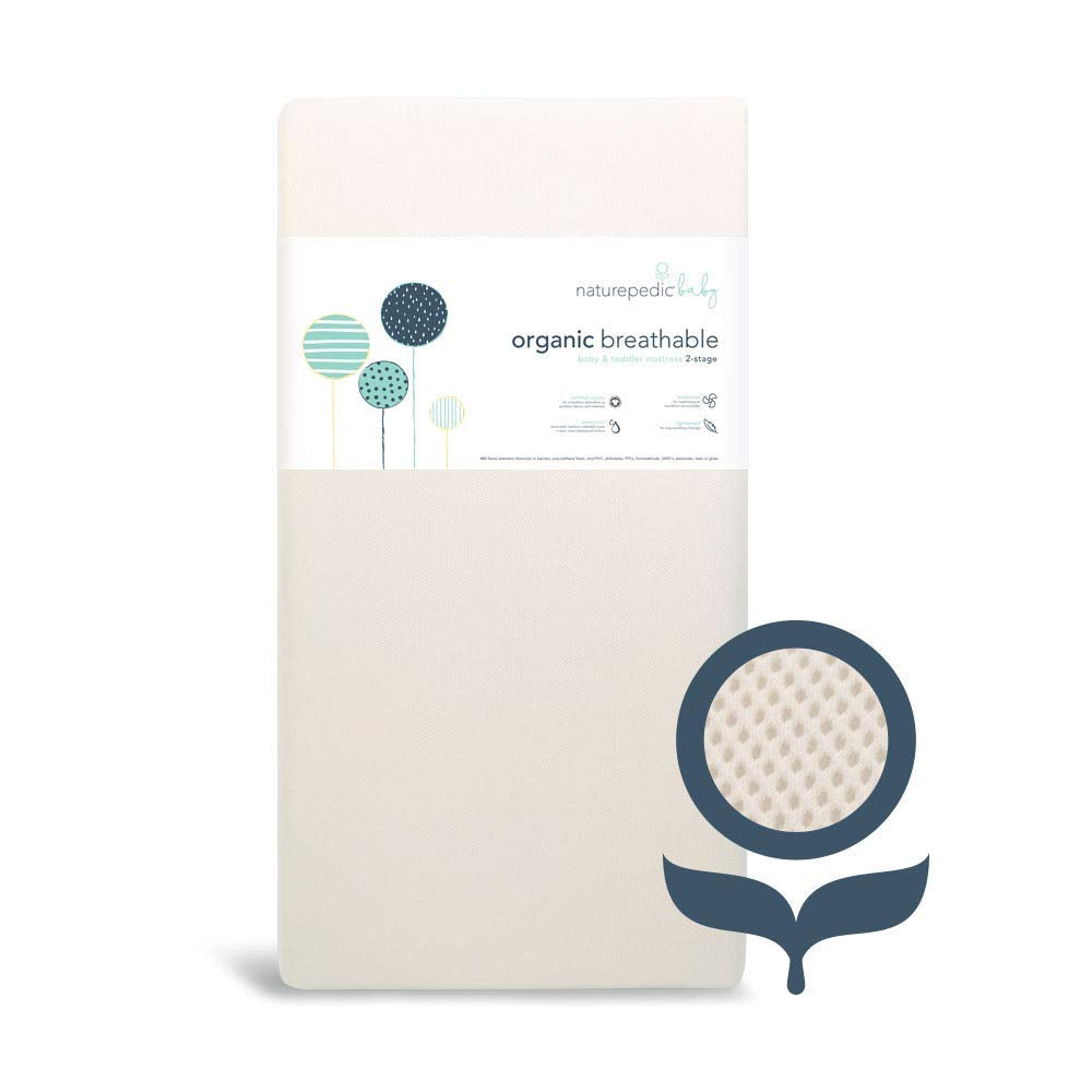 Organic 2-Stage Crib Mattress with Protector Pad A97502