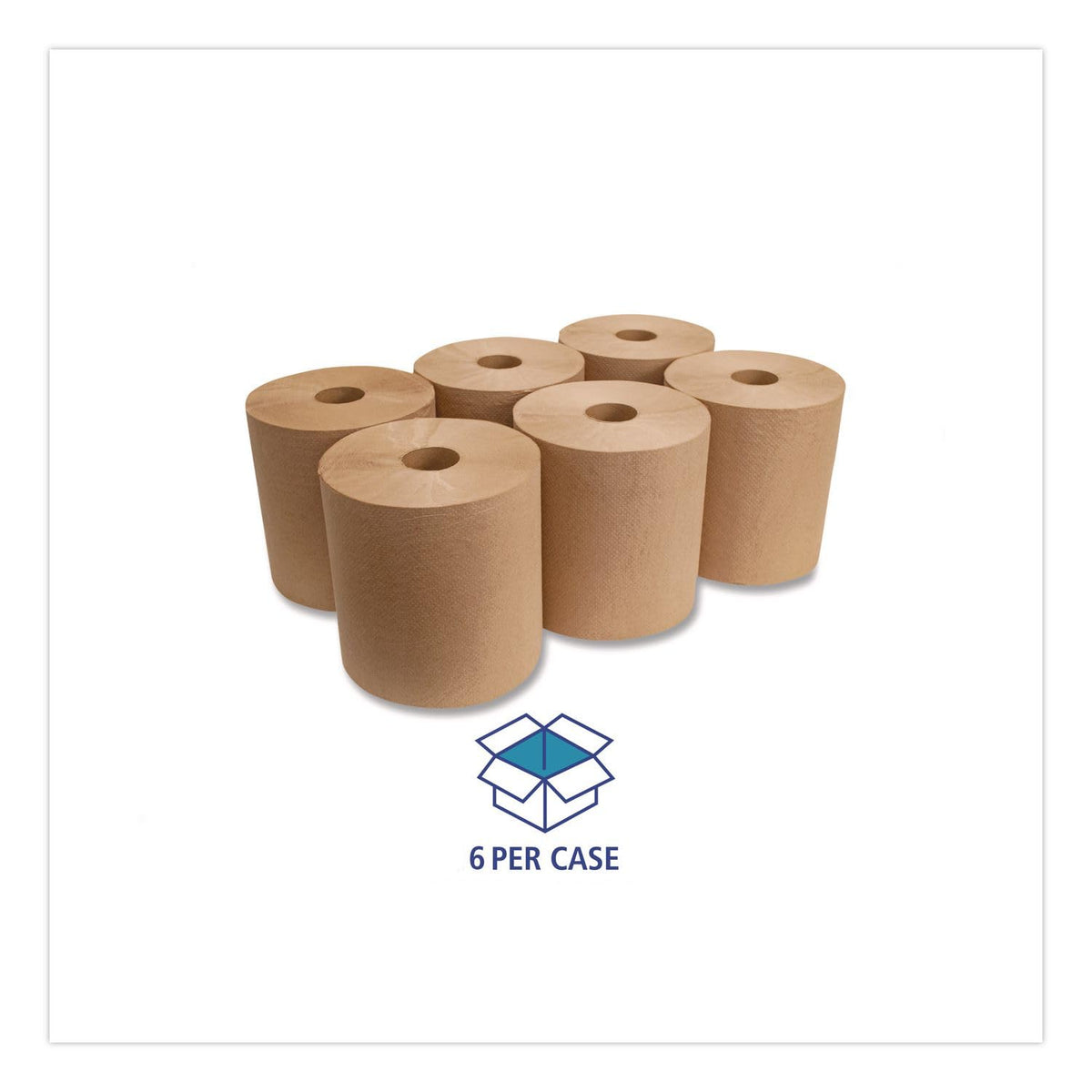 Green Seal Recycled Paper Towel Roll, Natural, 8" x 800 ft, Case of 6 P62685