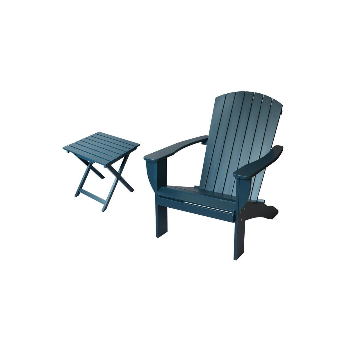 Solid Cedar Extra Wide Adirondack Chair with Folding Table I399447