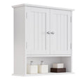Wall Mount Bathroom Cabinet with 2 Doors and Open Shelf N708