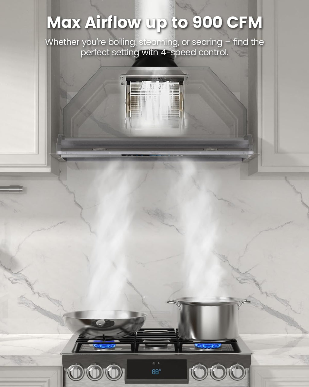 36 Inch 900 CFM Range Hood Insert G223