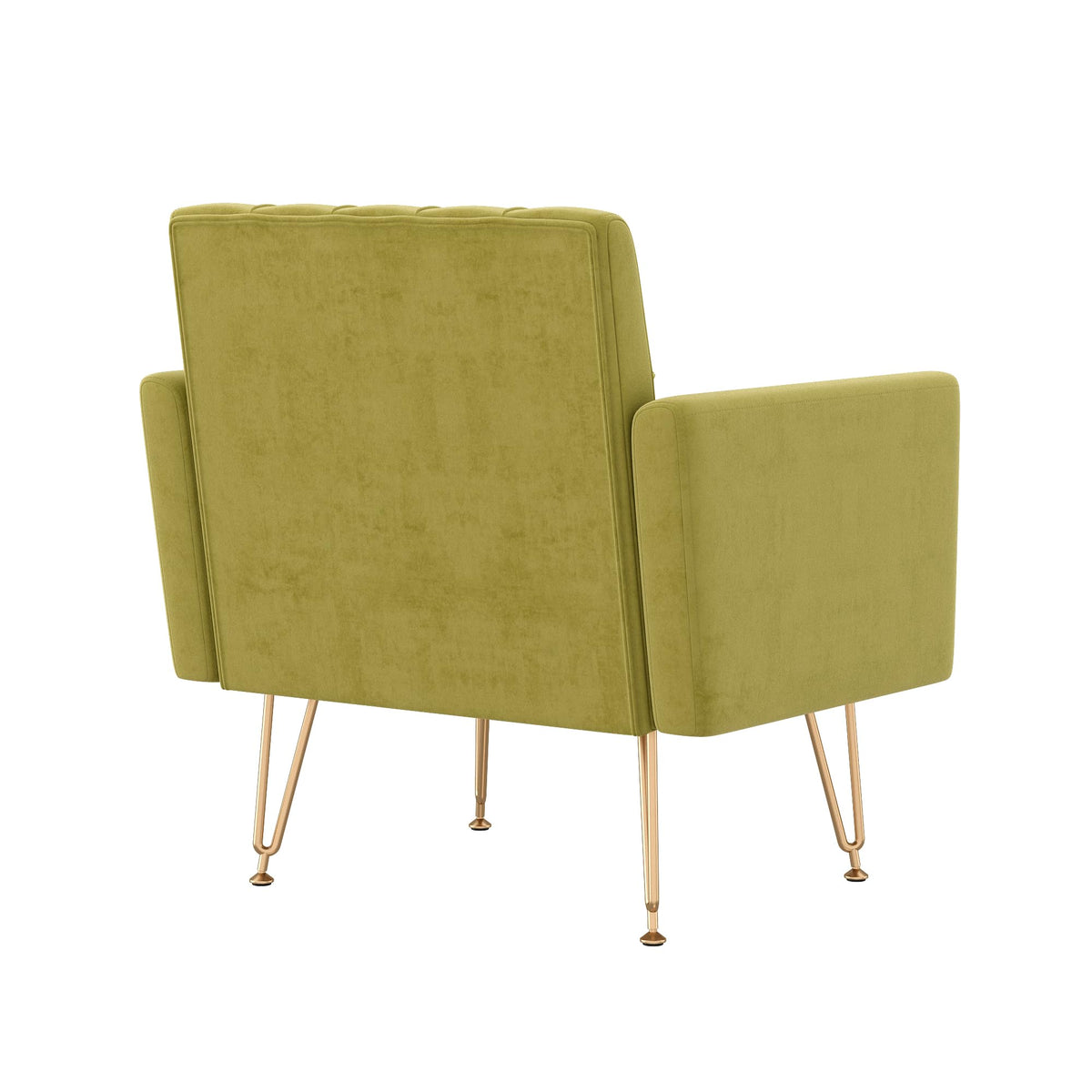 Green Velvet Accent Chair with Arm J992821