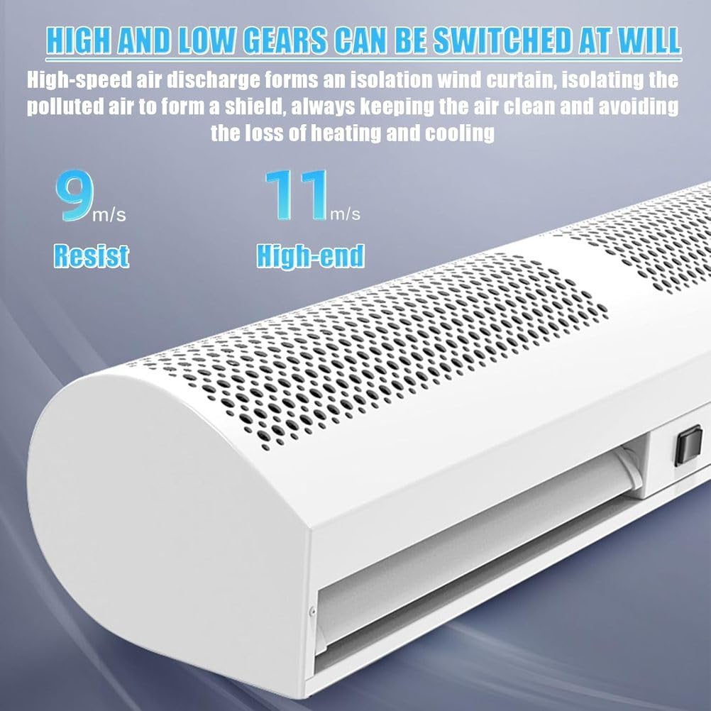Wall Mounted Air Curtain, 2-Speed with Remote Control R3921