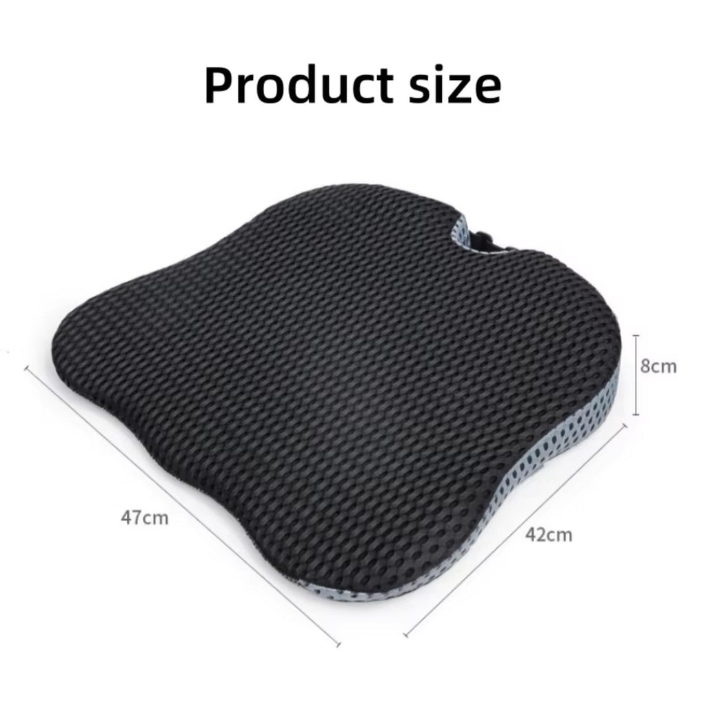 Grey Memory Foam Car Seat Booster Cushion B3179