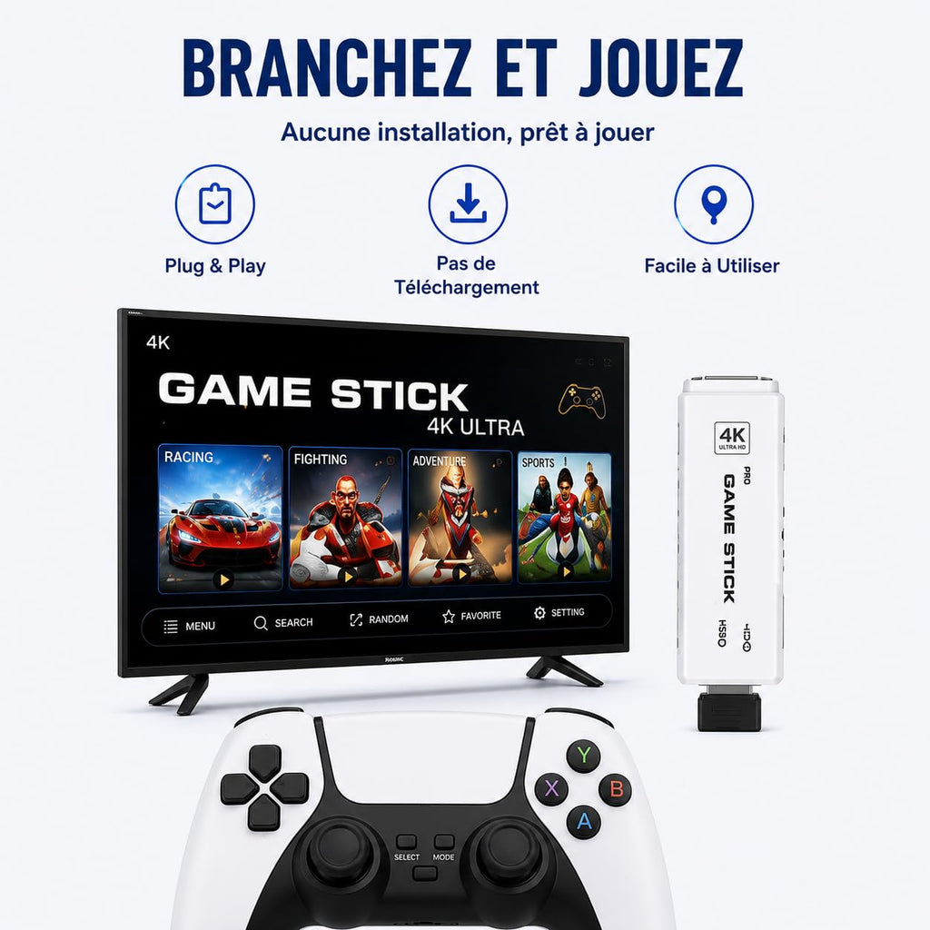 Retro Gaming Console 4K HDMI with 20,000+ Built-in Classic Video Games L166