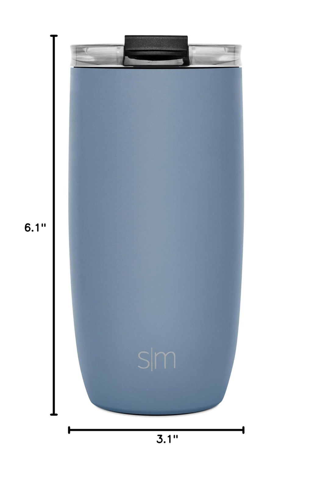 Blue 16oz Travel Coffee Mug with Lid T3448