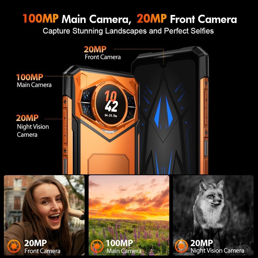 Black 5G Rugged Smartphone T268505