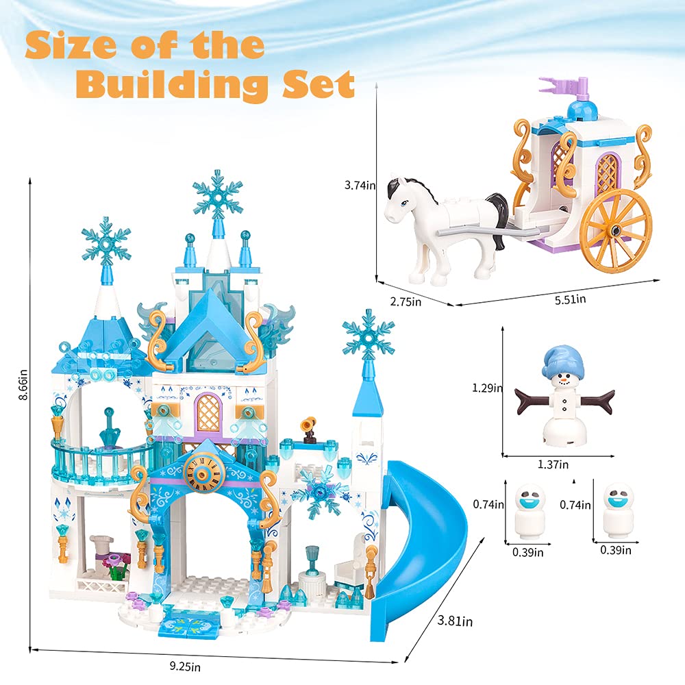 Girls Castle Building Blocks 377 Pieces Construction Toys Set P229
