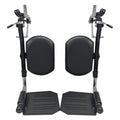 Black Padded Wheelchair Legrest Assembly E119