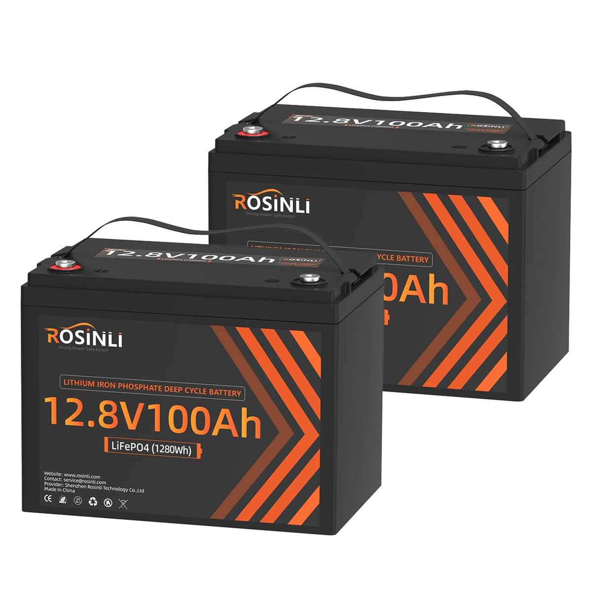 12V 100Ah LiFePO4 Battery 2Pack P1815