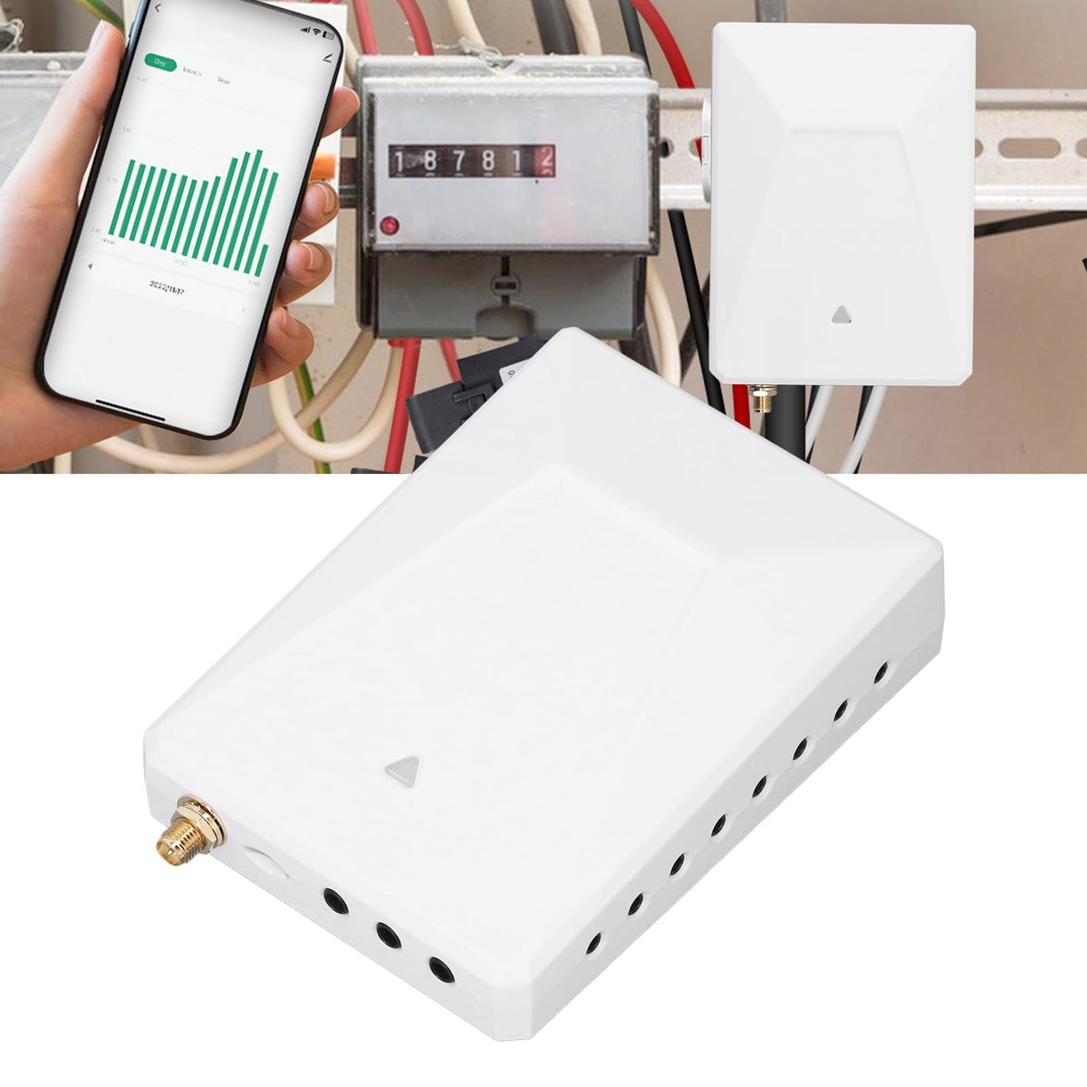 WiFi 3 Phase 4 Wire Bidirectional Energy Meter with Sensors J182