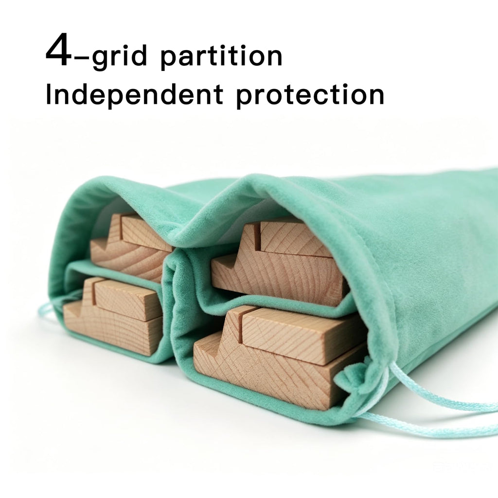 Mahjong Rack Bag with 4-Grid Divider H180