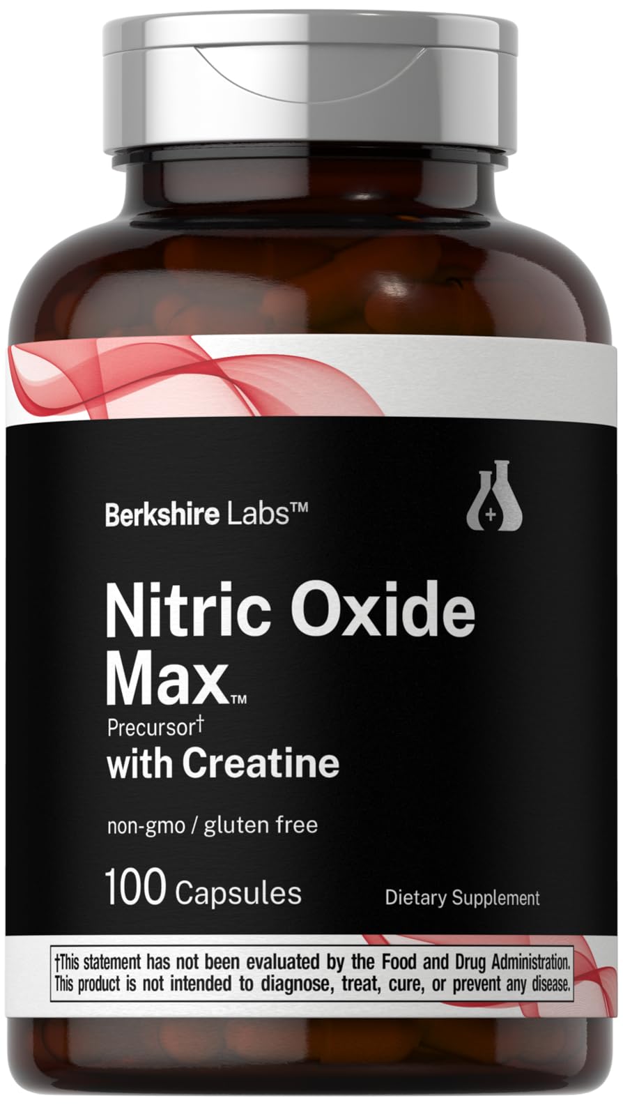 Nitric Oxide Supplement with Creatine Monohydrate 100 Capsules J4350
