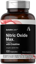 Nitric Oxide Supplement with Creatine Monohydrate 100 Capsules J4350