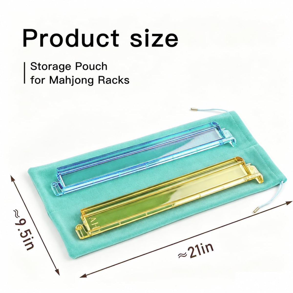Mahjong Rack Bag with 4-Grid Divider H180
