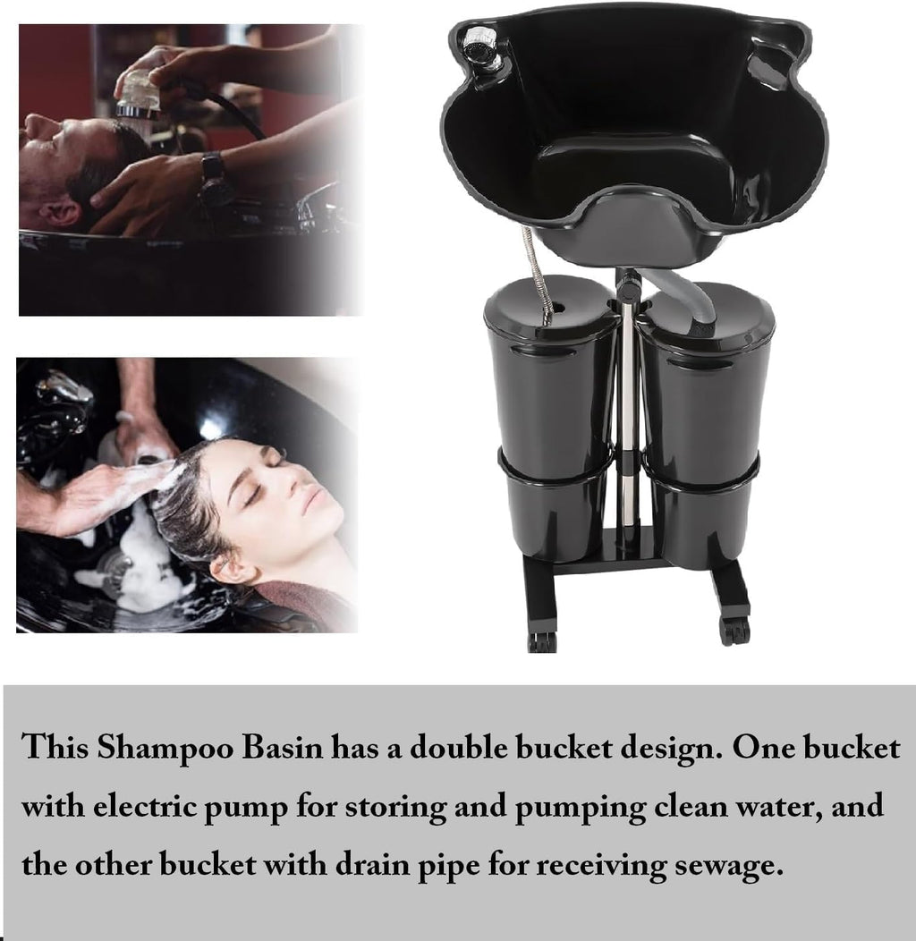 Portable Plastic Shampoo Unit with Electric Pump Z560692
