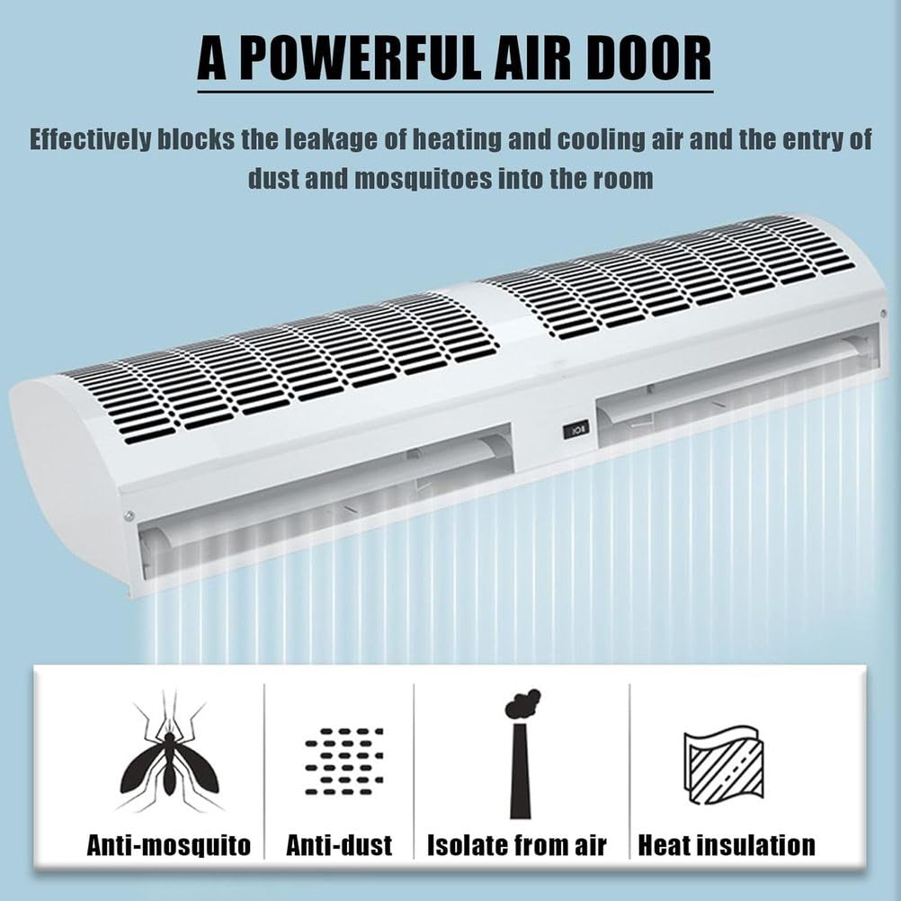 Wall Mounted Air Curtain, 2-Speed with Remote Control R3921