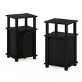 3-Tier Telephone Table with Cabinet, Set of 2 T61746