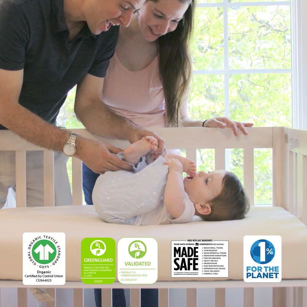 Organic 2-Stage Crib Mattress with Protector Pad A97502