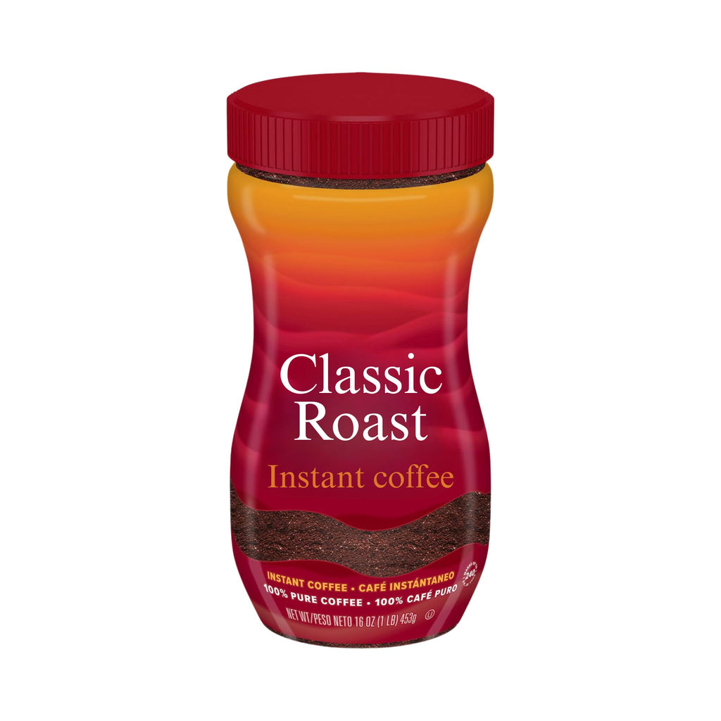 Instant Coffee Crystals Classic Roast 16 oz D905
