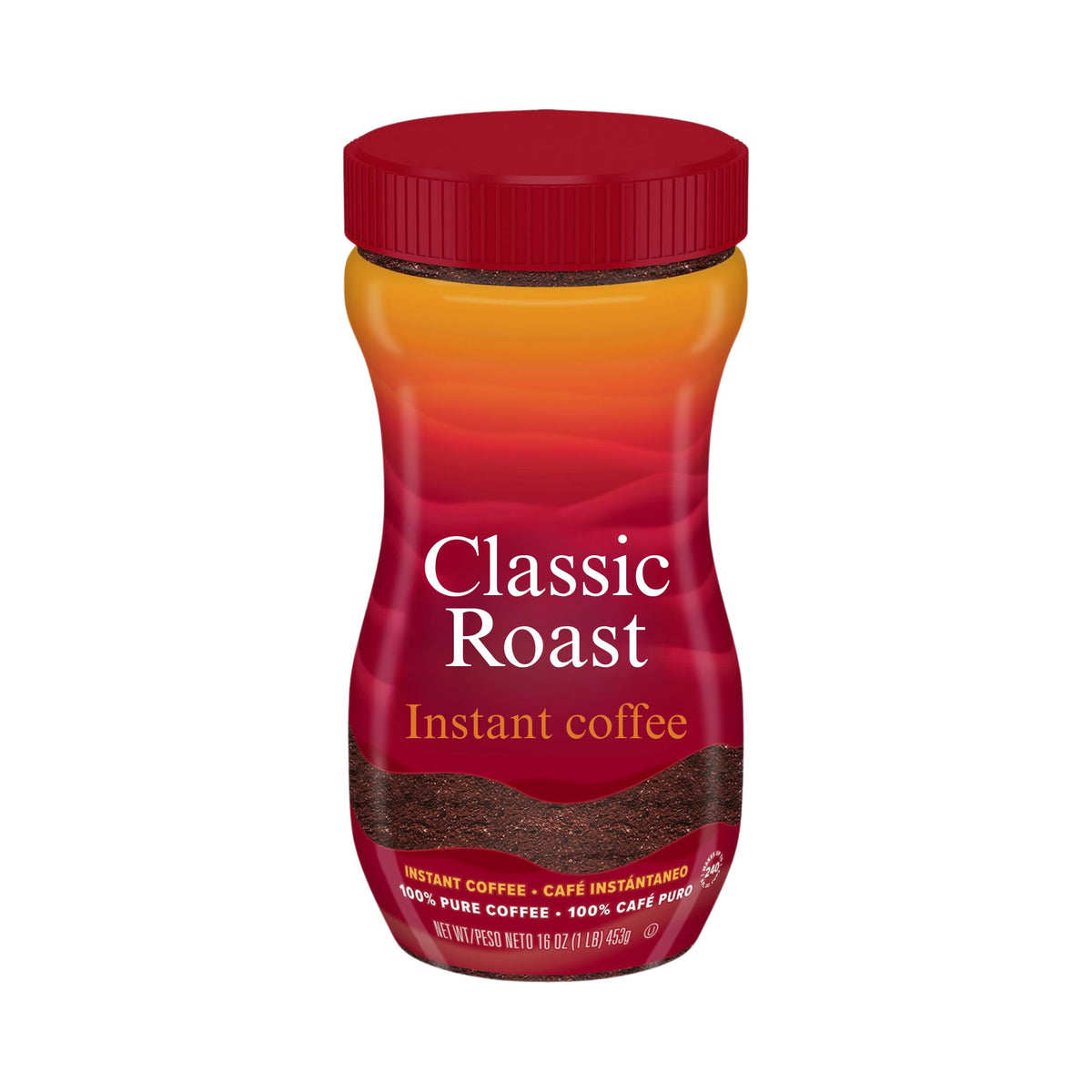 Instant Coffee Crystals Classic Roast 16 oz D905