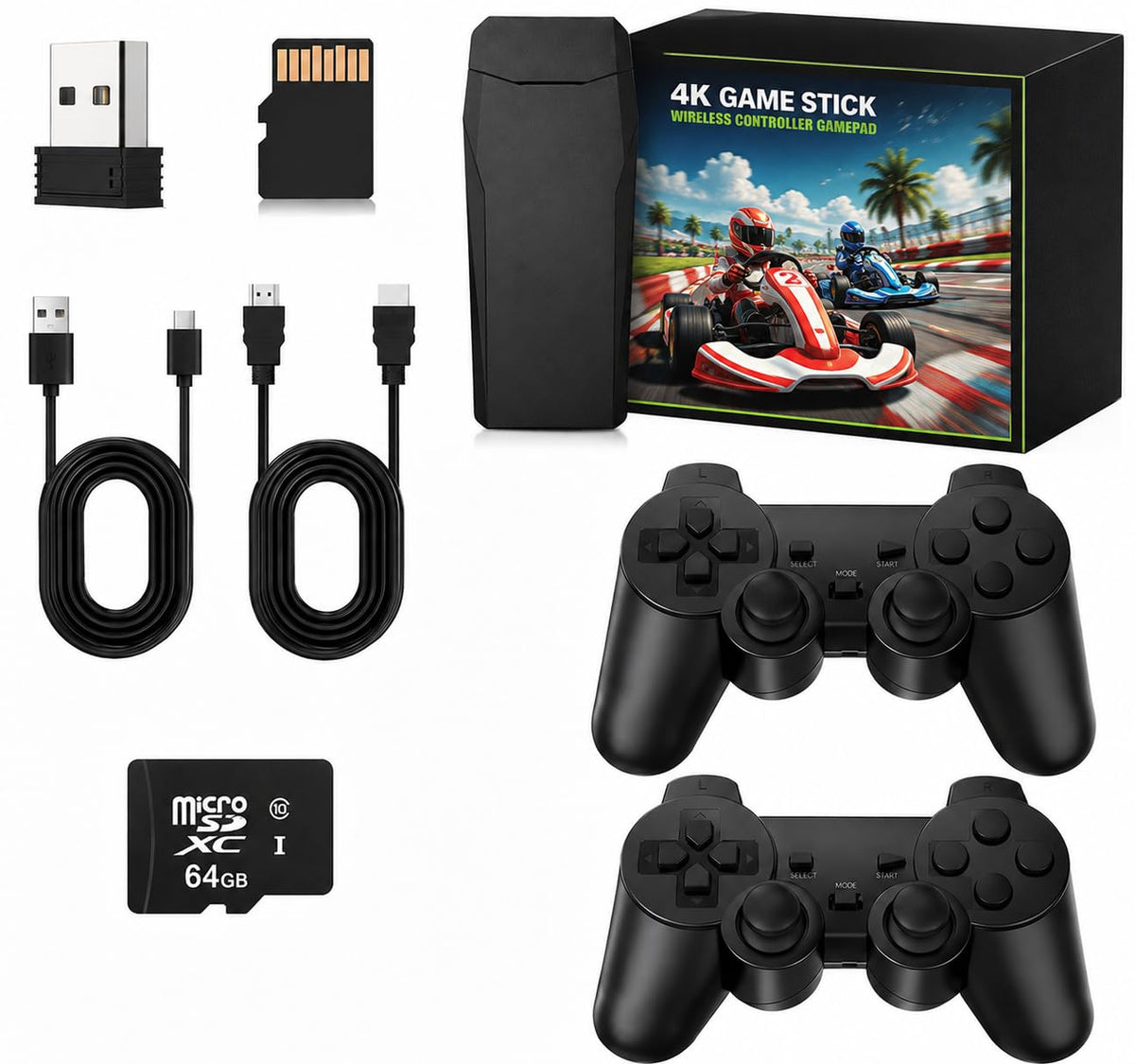 Retro Gaming Console 4K HDMI with 20,000+ Built-in Classic Video Games L166