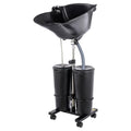 Portable Shampoo Basin with 2 Buckets, Height Adjustable Y805