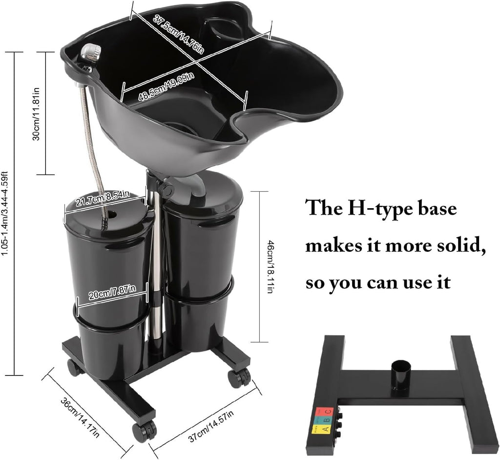 Portable Plastic Shampoo Unit with Electric Pump Z560692
