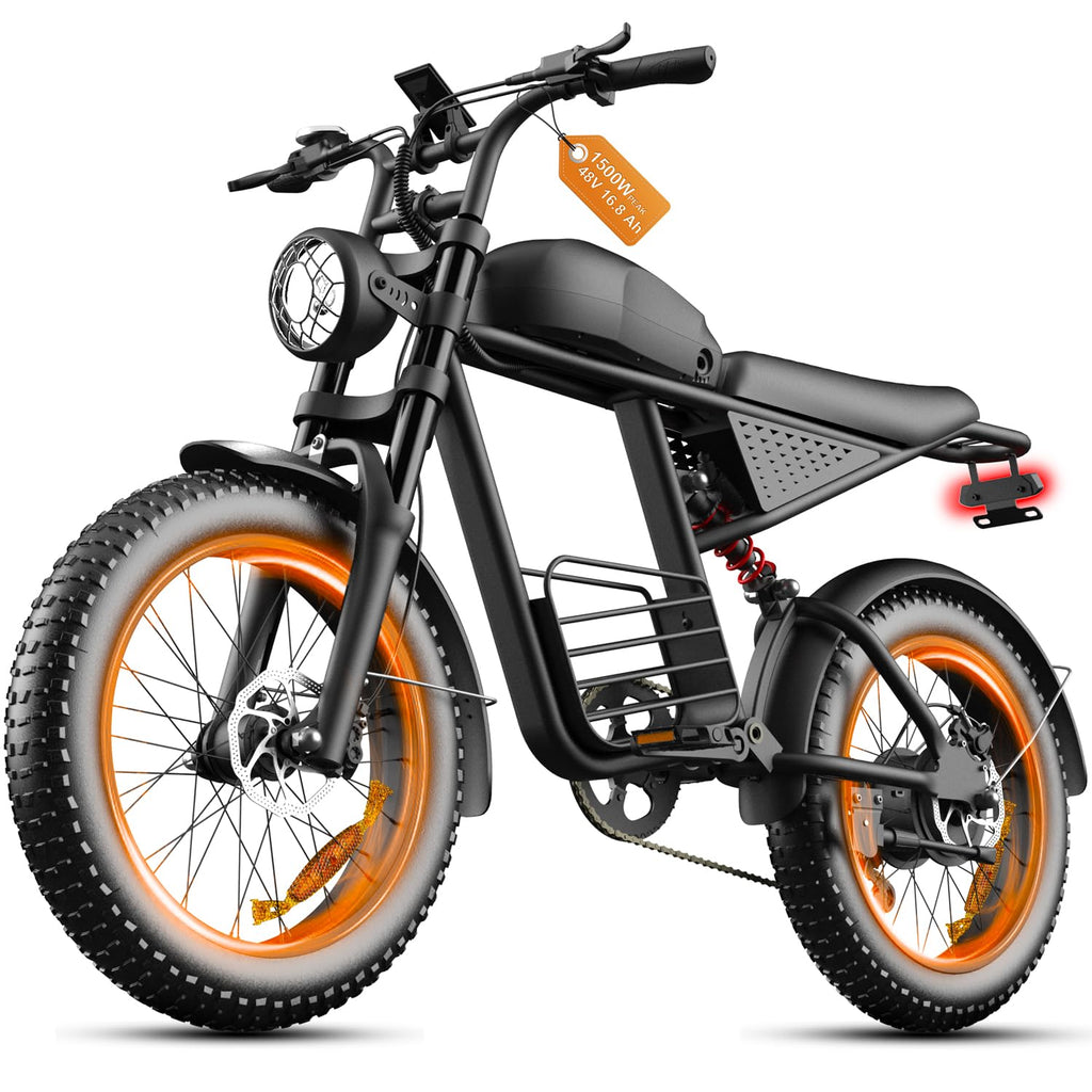 1000W Peak Motor 20" Fat Tire Electric Bike W36523