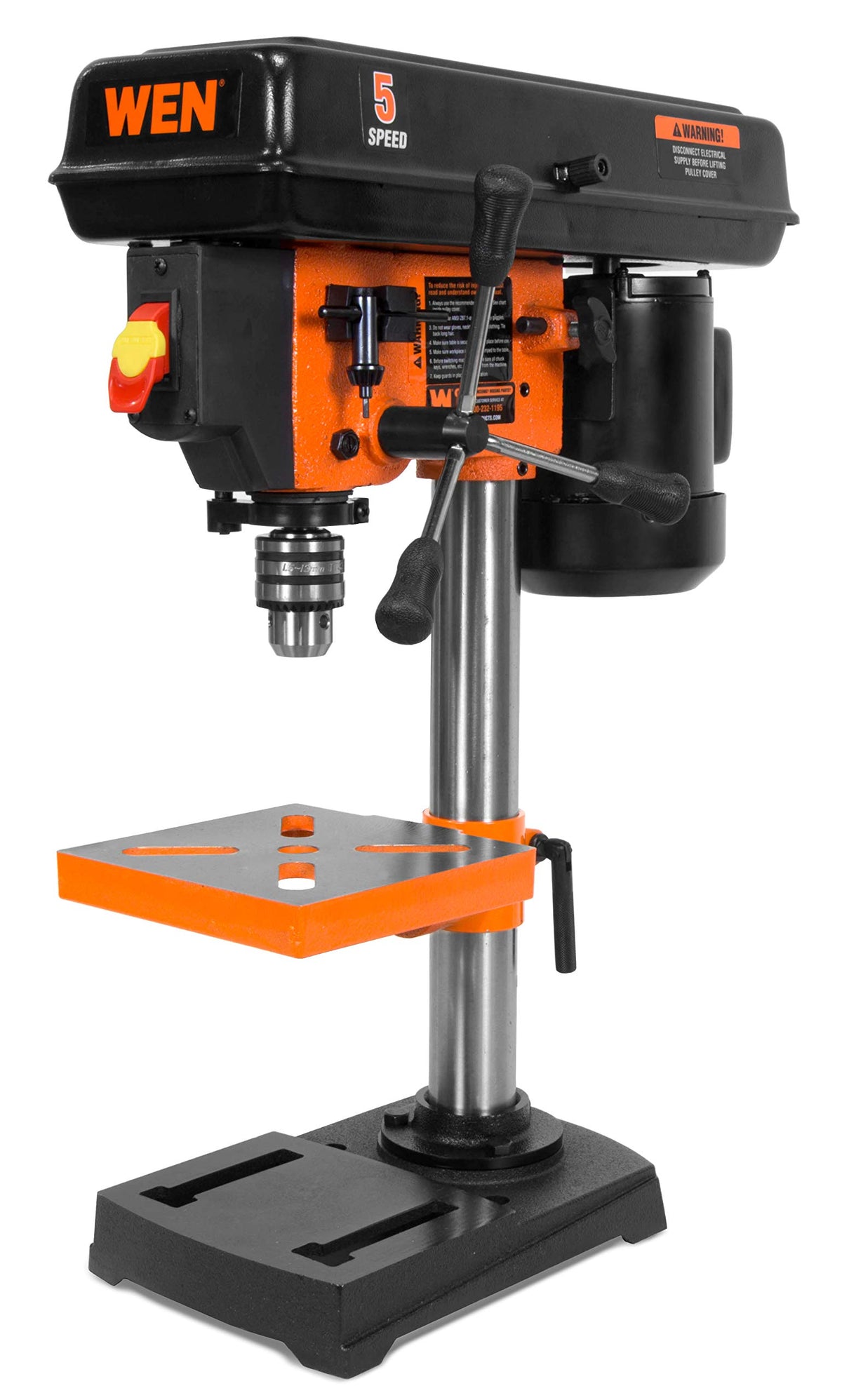 8-Inch 5-Speed Cast Iron Benchtop Drill Press with Vise Y675