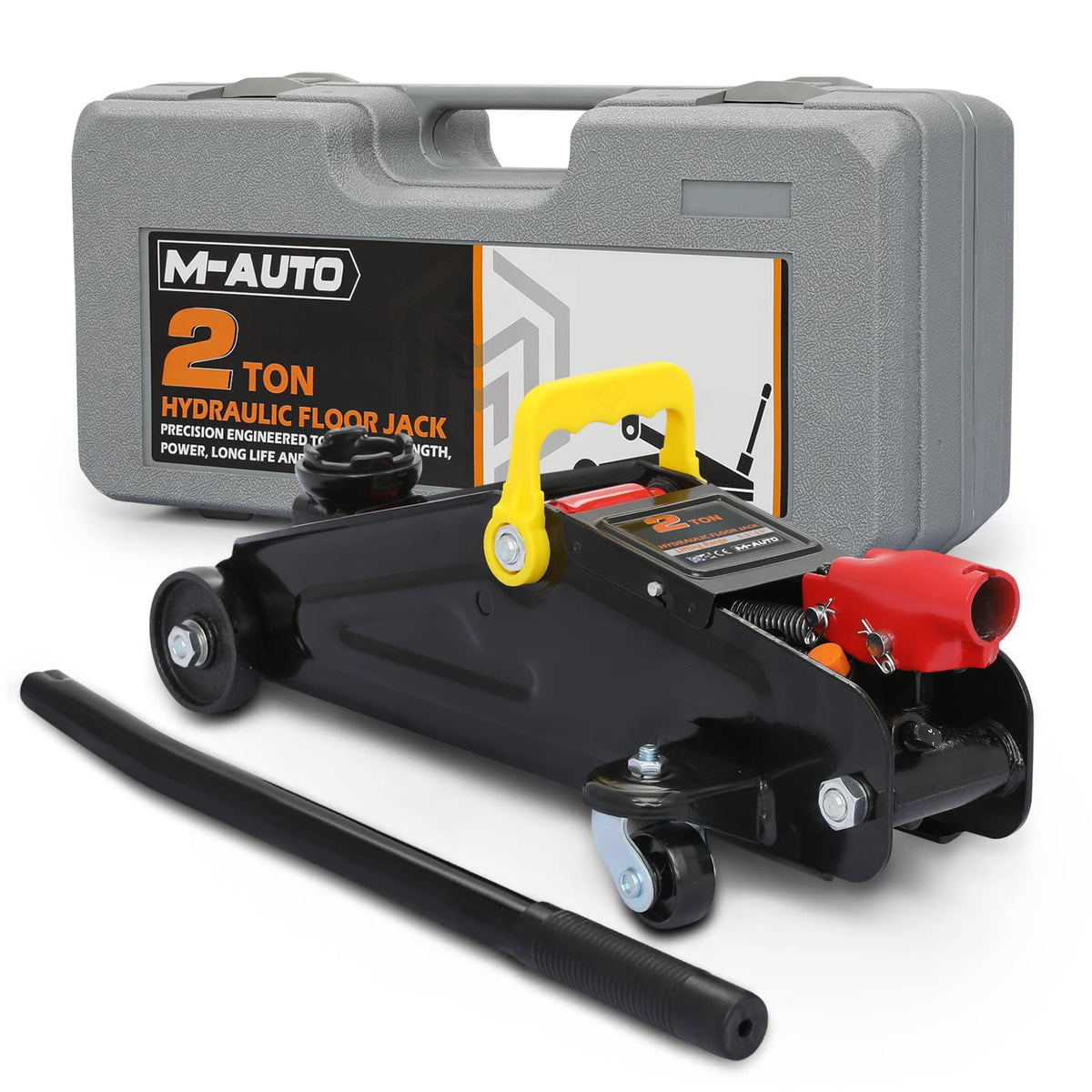 2 Ton Hydraulic Trolley Jack Car Lift with Storage Case J656799