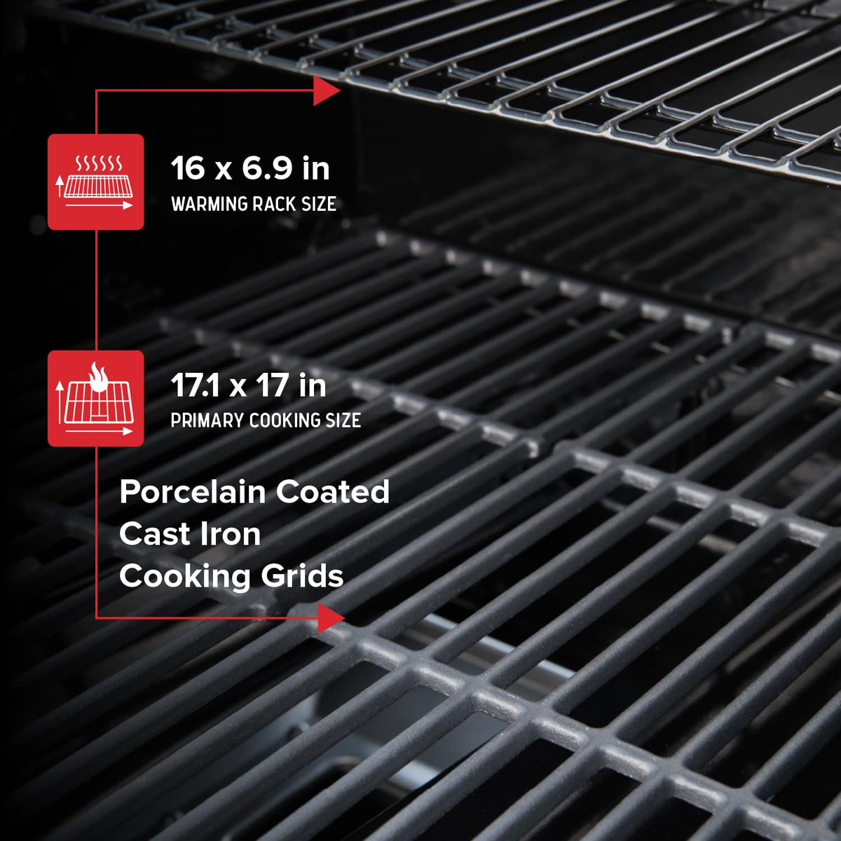 2 Burner Gas Grill with Foldable Shelves X948993