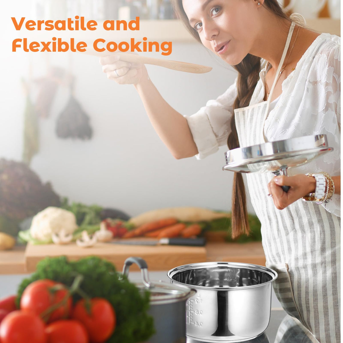 304 Stainless Steel Inner Pot 5.5 Cups Rice Cooker I628537
