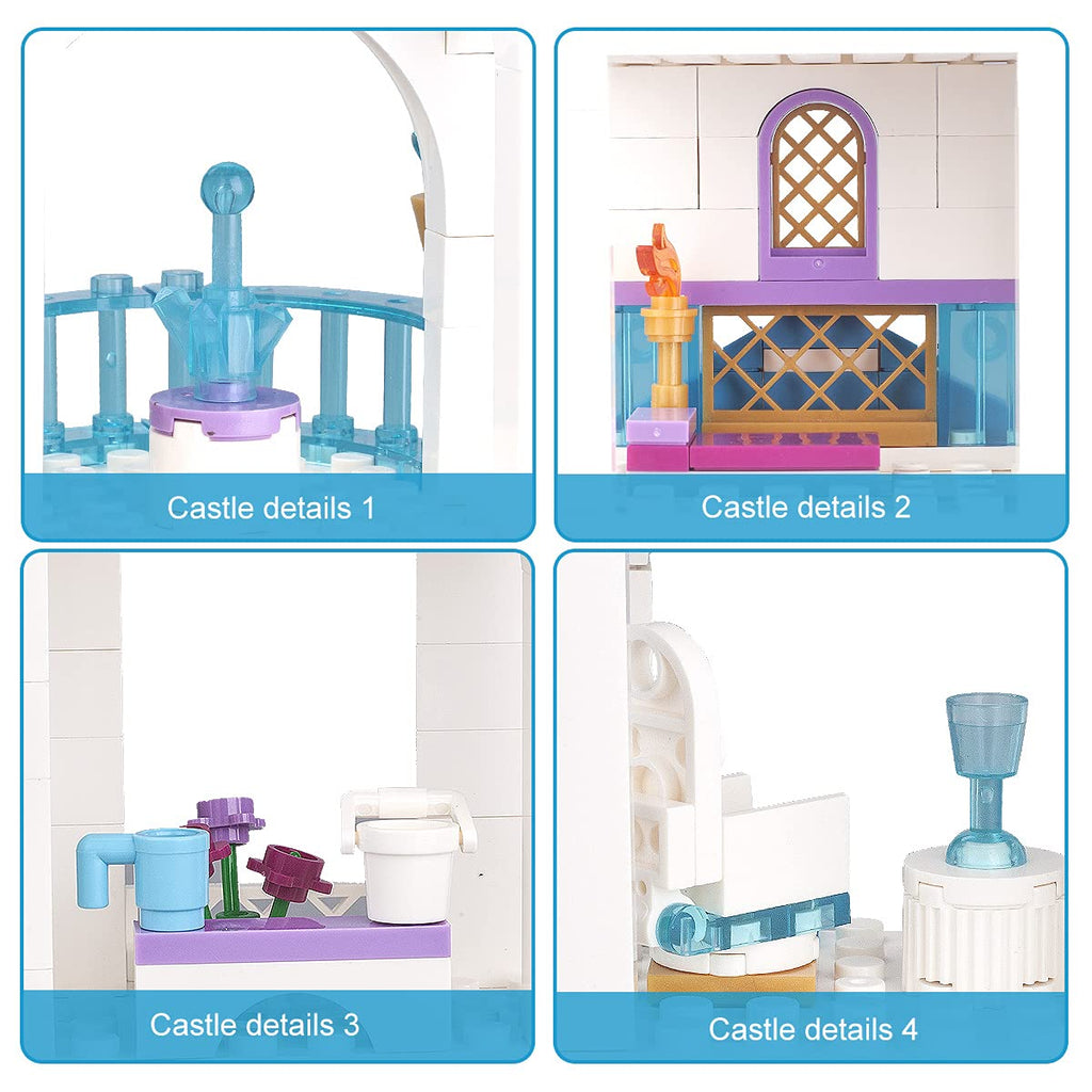 Girls Castle Building Blocks 377 Pieces Construction Toys Set P229