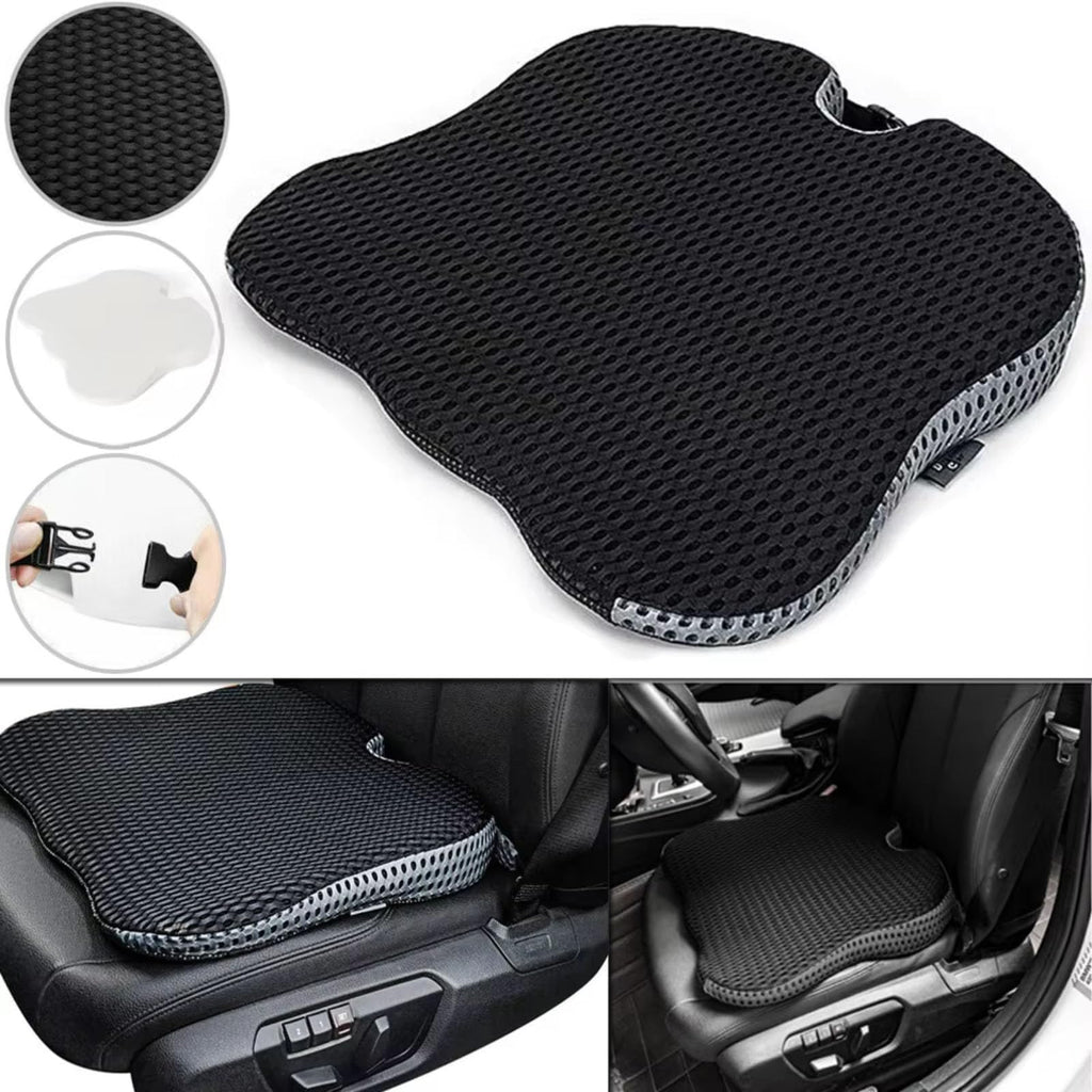 Grey Memory Foam Car Seat Booster Cushion B3179