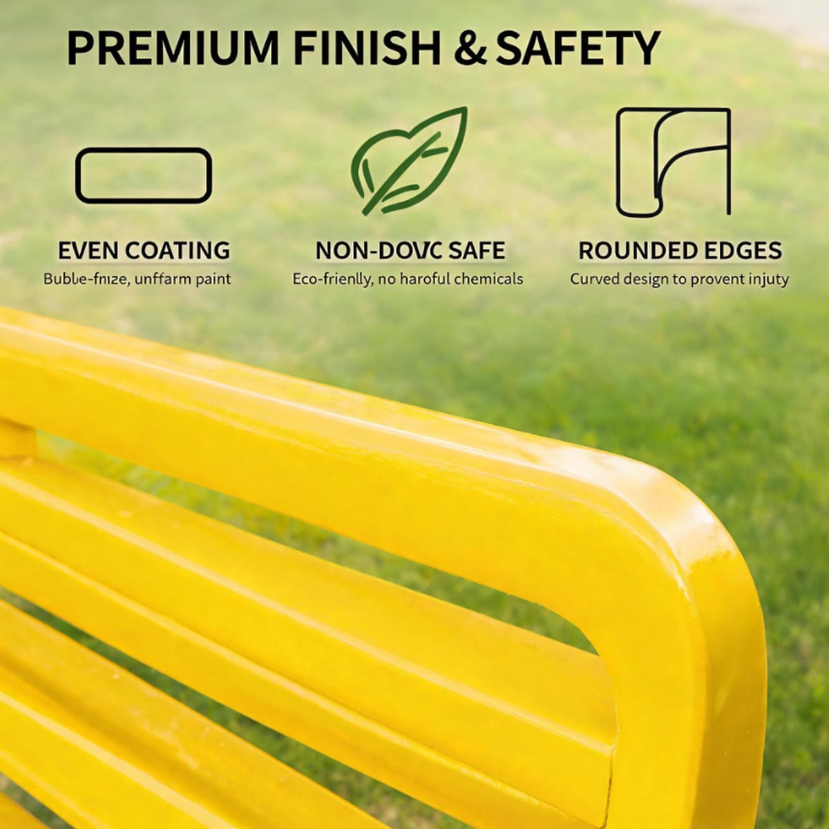 Cast Iron Outdoor Patio Bench D9297