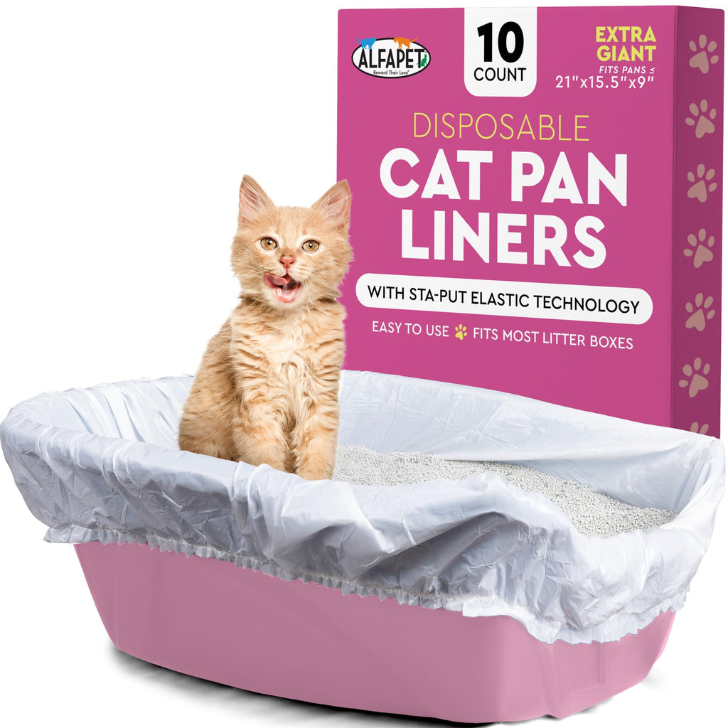 Elastic Cat Litter Box Liners Extra Giant 10 Count P773