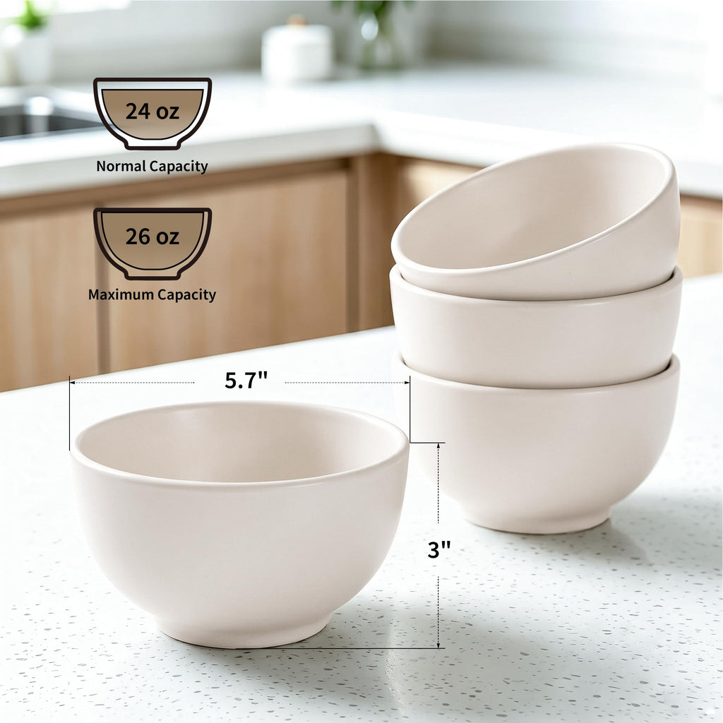 Ceramic Soup Bowls Set of 4 C13340