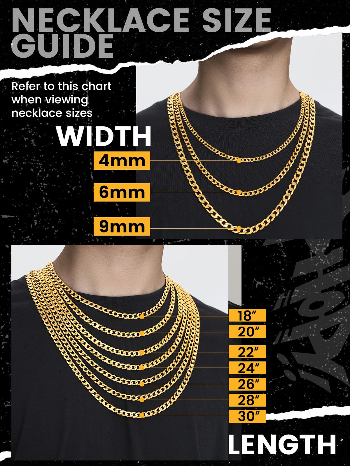 Stainless Steel Figaro Chain Necklace I86195