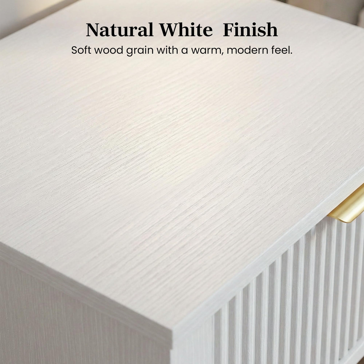 White Nightstand with Drawer and Open Shelf F670258