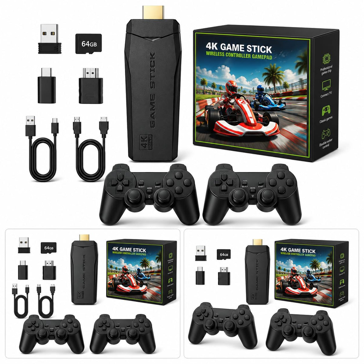Retro Gaming Console 4K HDMI with 20,000+ Built-in Classic Video Games L166