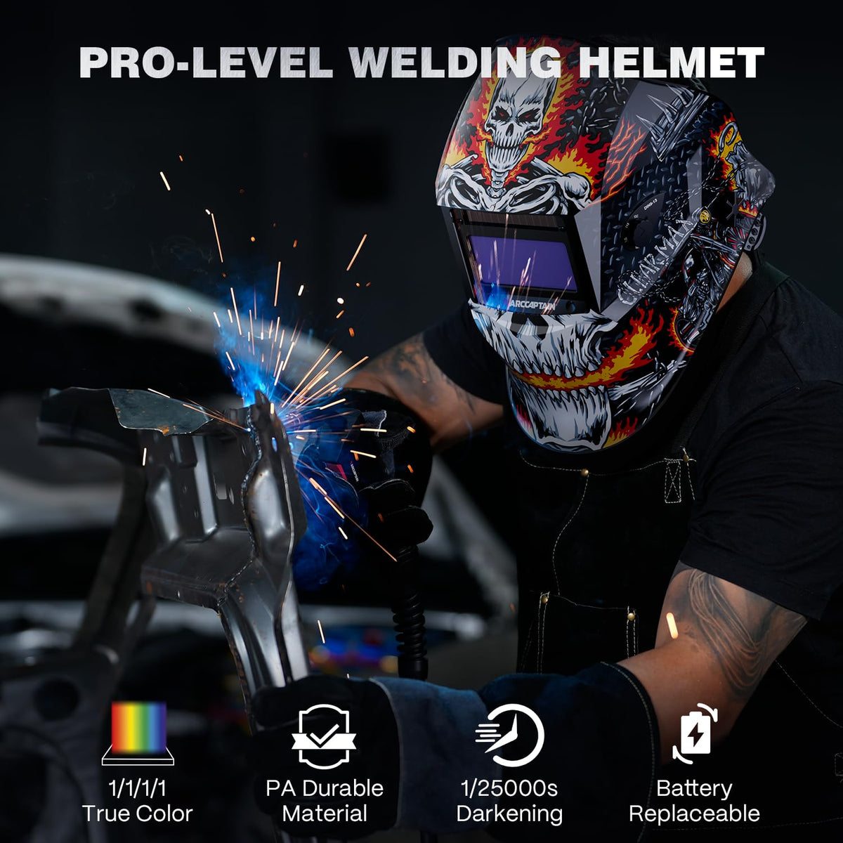 Auto Darkening Welding Helmet Shade 4/9-13 K39293