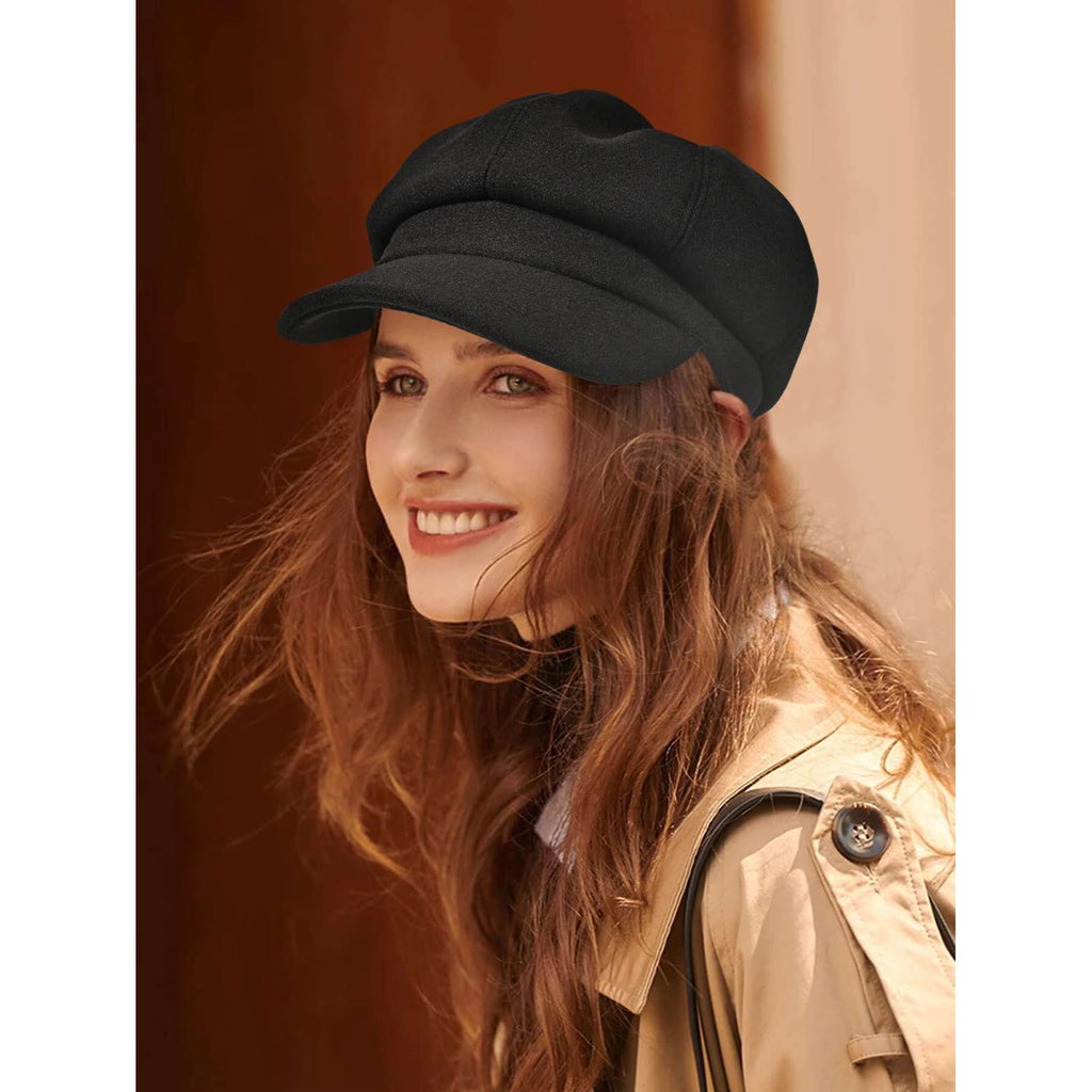 Wool Blend Newsboy Cap A665178