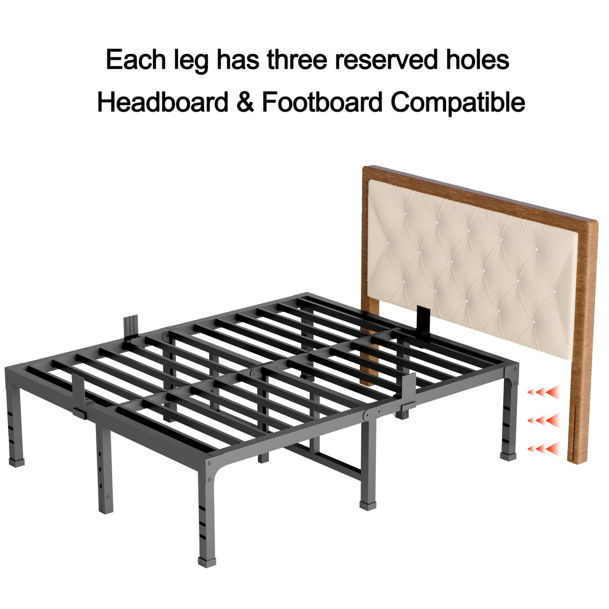 14 Inch Heavy Duty Metal Platform Bed Frame Full E2423