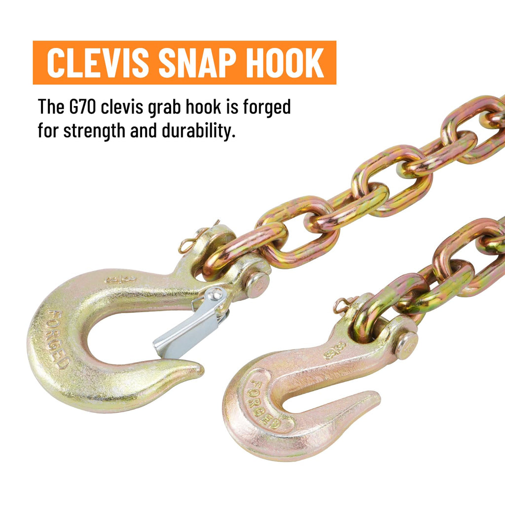 Binder Chain with Clevis Grab Hooks F65128