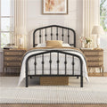 Twin Metal Bed Frame with Victorian Headboard I231