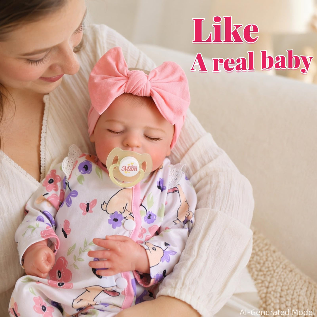 20 Inch Closed-Eye Reborn Baby Doll V18790