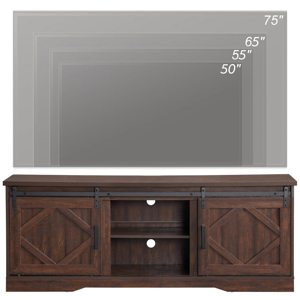 Farmhouse TV Stand for 60-75 inch TV E778