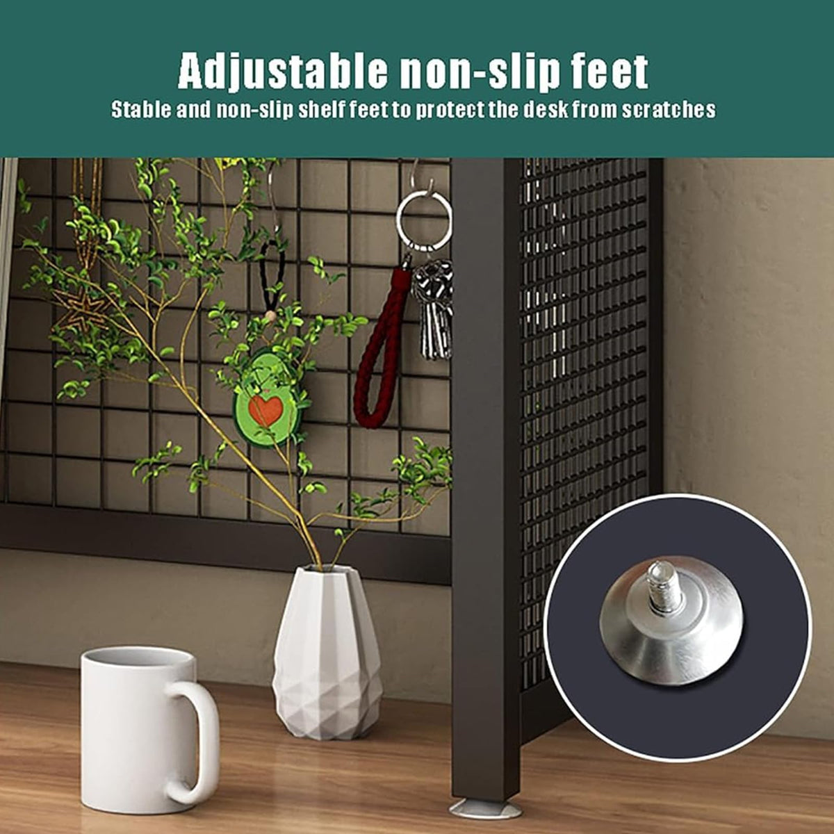 Adjustable 3-Tier Wooden Desktop Bookshelf Organizer Rack X5396